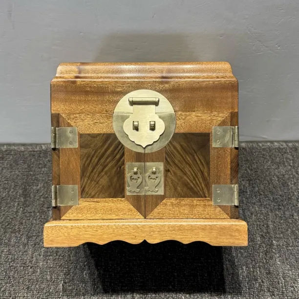 金丝楠官皮箱百宝箱复古收纳盒礼盒乌木金丝楠定制仿古古风创意