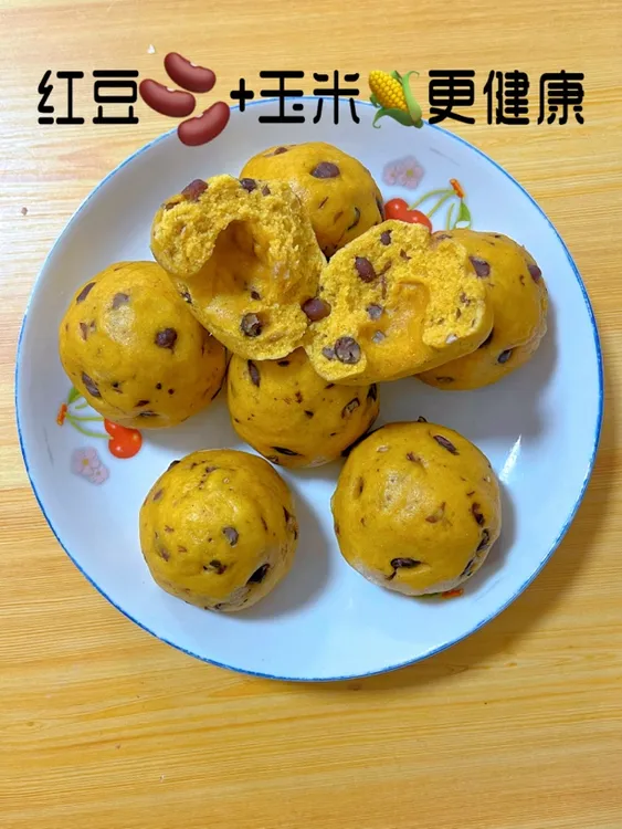 红豆玉米高膳食纤维手工粗粮窝窝头
