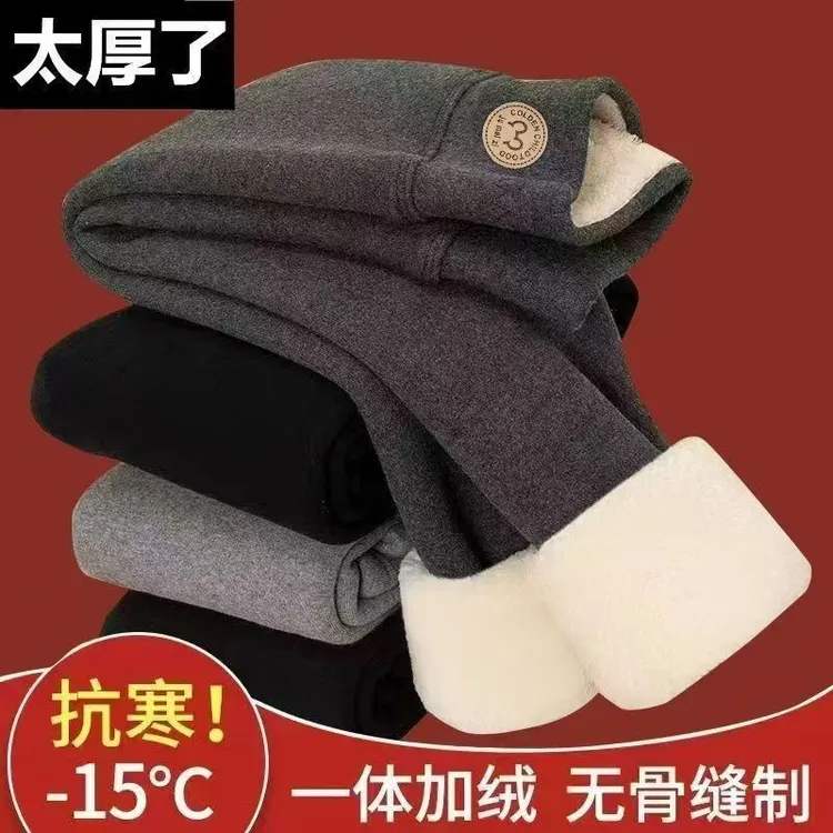 新款加绒加厚打底冬季高腰棉裤女童加绒打底打底裤女童