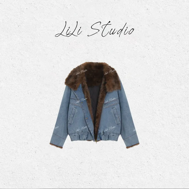 PCNY丨不理理「暖绒回溯」复古港风时髦毛领牛仔棉服