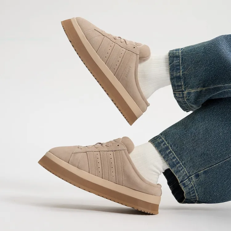 adidas/三叶草CAMPUS时尚经典厚底运动鞋「面包鞋」JR3732