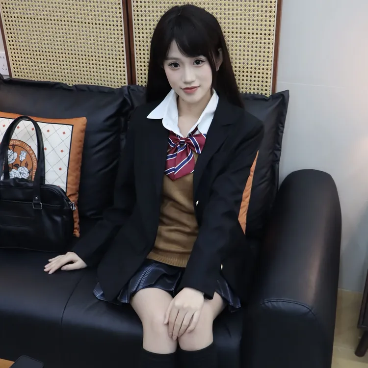 25年【三粒扣加厚重磅西服】麻薯JK制服秋冬日系校供感学院西装外套