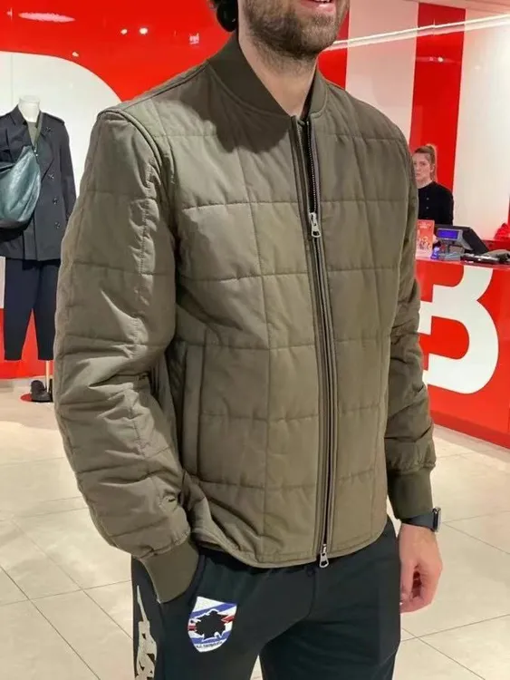 未使用 BURBERRY/博柏利 男款格纹棉服