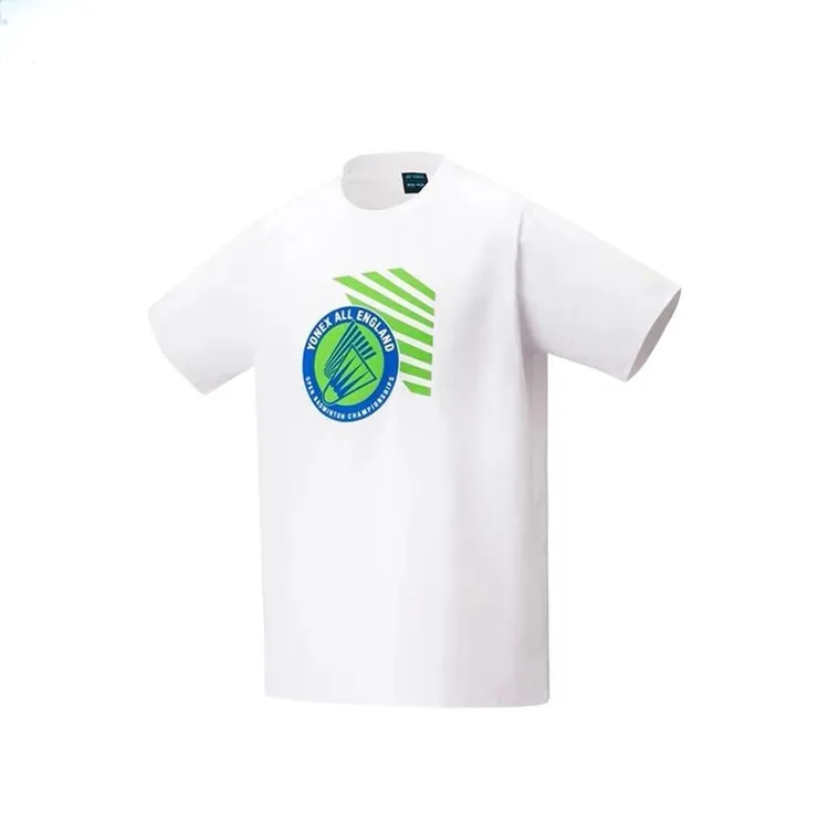 羽毛球运动服短袖T恤透气文化衫2025全英赛纪念款 棉感速干