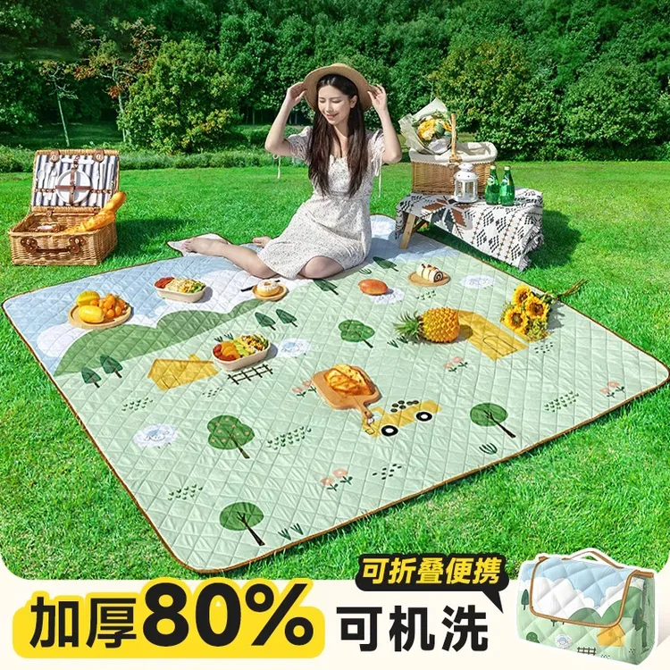 野餐垫防潮垫加厚春游户外防水超声波地垫便携野炊春游露营帐篷垫