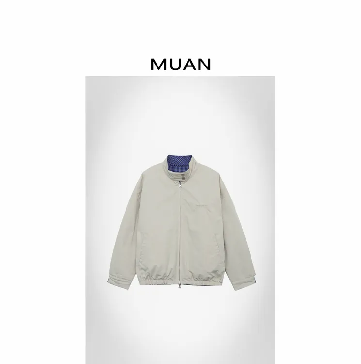 木岸MUAN：《哈灵顿棉服》定制两面穿东大门INS棉服外套女D-MJ-F8322