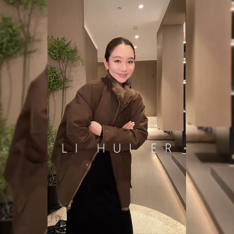 LiHuiEr李慧儿【游牧落日】2025冬季时尚潮流气质舒适鹅绒服25B933