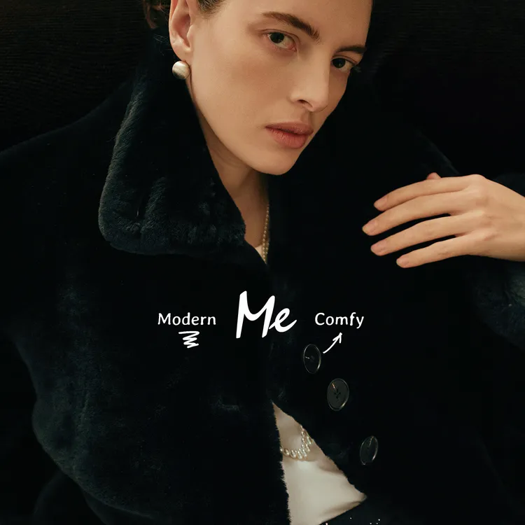 ME【夜巴黎】土耳其进口羊皮毛一体厚实保暖一手长高端皮草MEQA4782