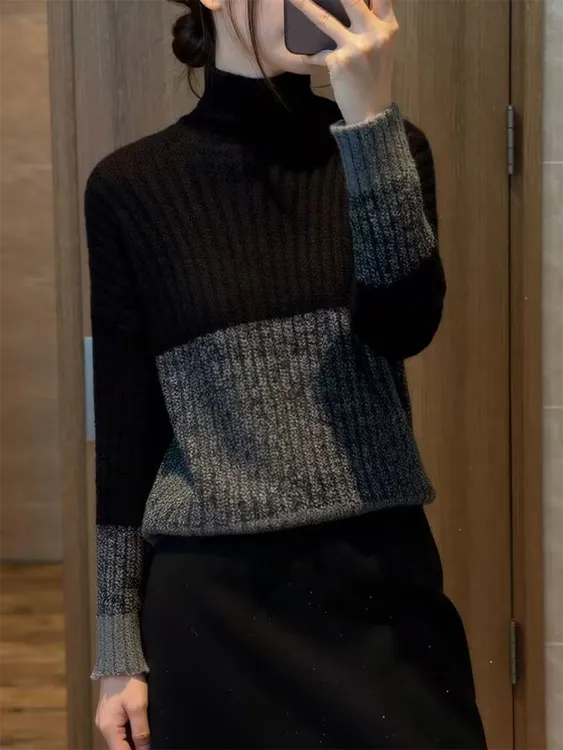 2026新款老钱风毛衣女冬季加厚显瘦独特超好看软糯慵懒针织上衣服