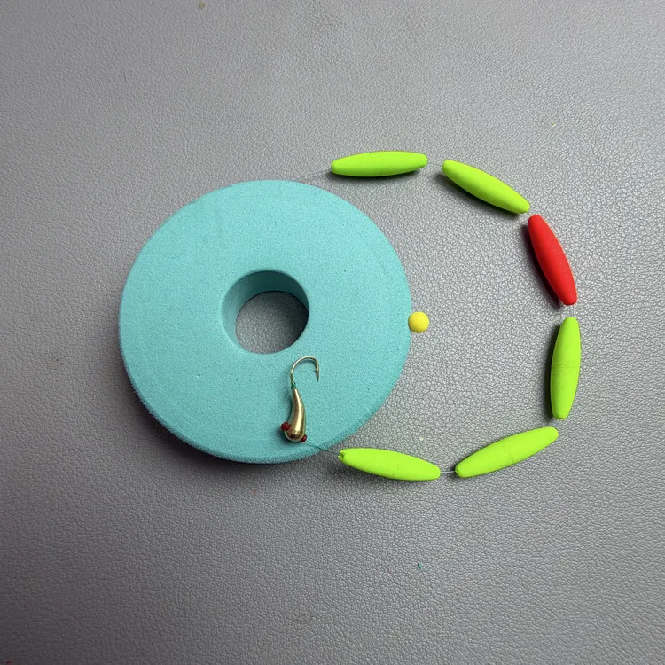 订制款 醒目新款 B1橄榄型大浮漂 铜坠朝天钩手工线组