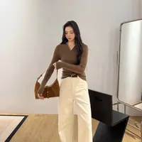 理性穿搭丨100支超细美丽诺羊毛丨岛精无缝连帽长袖针织衫-MY6255