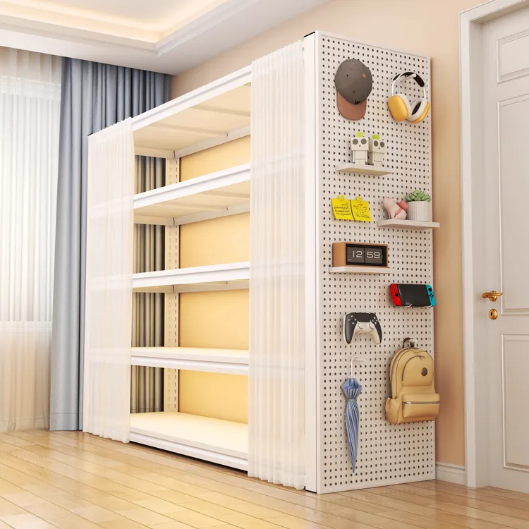 【送防尘帘】2025新款货架多层置物架储物架客厅落地展示架靠墙架子