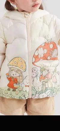 儿童公主风厚款中长款秋冬羽绒服