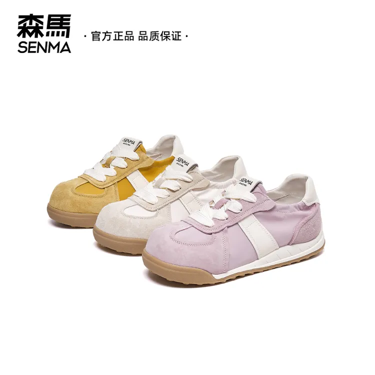 SENMA/森马鞋子女款爆款2025新款春季潮流阿甘百搭德训鞋轻奢女子
