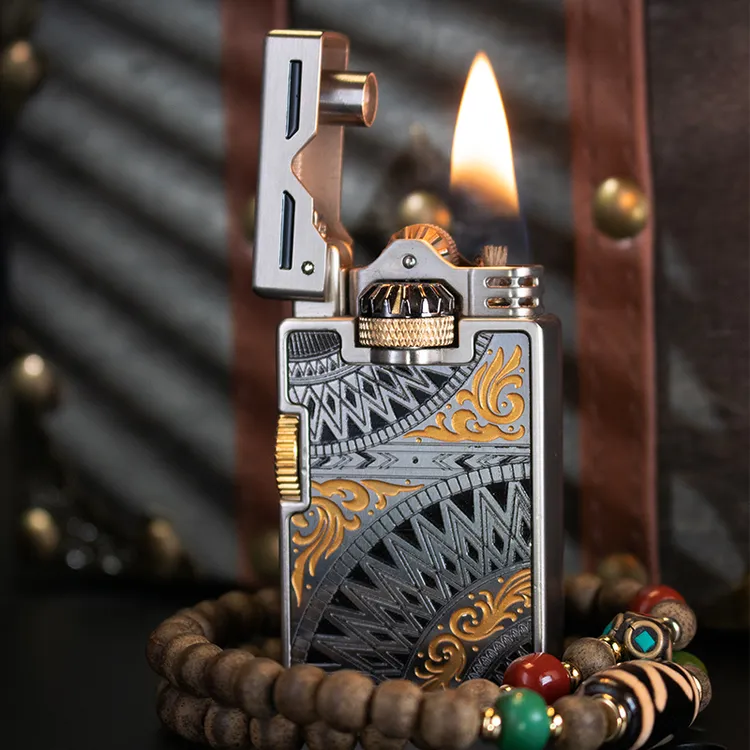 【设计款】彼岸花曼陀罗煤油打火机创意时尚国潮风精品点烟器高端商品图