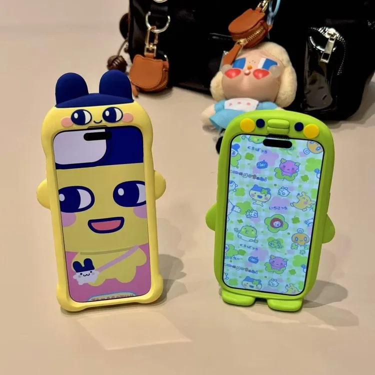 立体软萌拓麻歌子适用iPhone16promax手机壳苹果15pro硅胶14/13