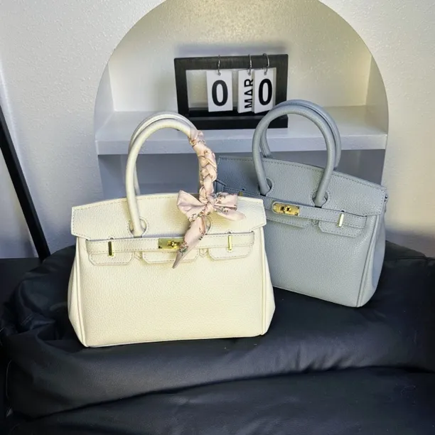 【HM】白月光蝴蝶结经典bk纯欲气质铂金凯莉包百搭温柔通勤斜挎手提