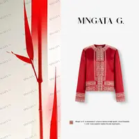 MNGATA G.宫小妍【曼奢·霜天坠罗】桑蚕丝新中式中国风外套5071561