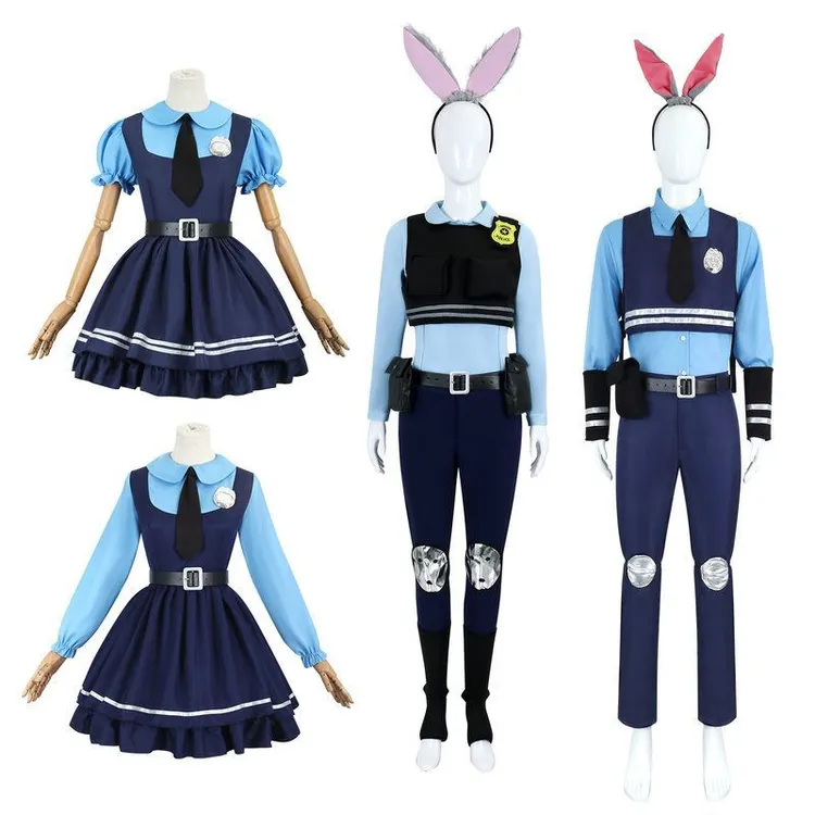 疯狂动物城cos服 judy朱迪兔子cos拟人服动漫cosplay服装全套