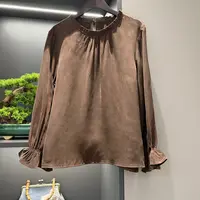 中式上衣复古传统改良霜感素色秋季女装宽松气质上衣6660