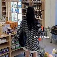 2店 【简约纹】慵懒条纹大上衣 mimi自留款