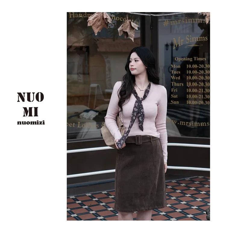 ZOZ糯米子[多彩毛织t]多色毛衣冬季可外穿内搭慵懒显瘦上衣针织衫