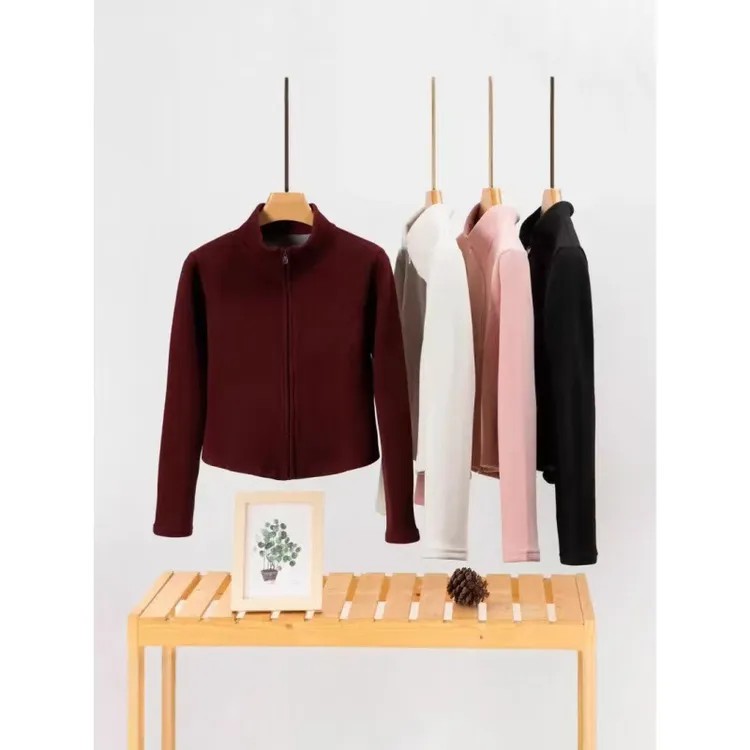 DIDORSSBO秋冬时尚休闲石墨烯双面绒防风保暖瑜伽服短外套smx1103