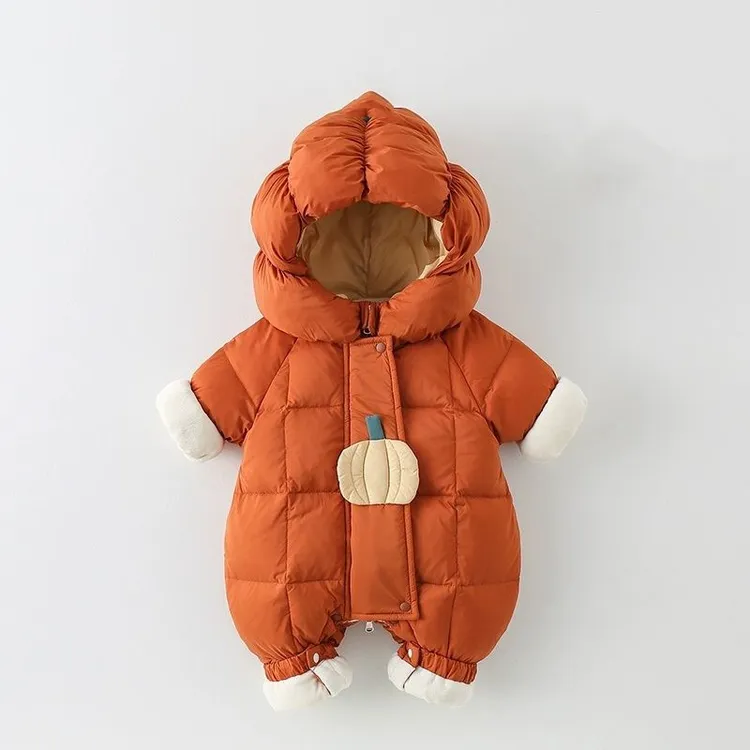 pf321长袖卡通百搭长爬 冬男女宝宝欧若精灵风洋气韩版连体棉衣潮