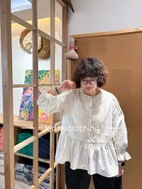 夏沐家甜美蕾丝拼接花边衬衫3378