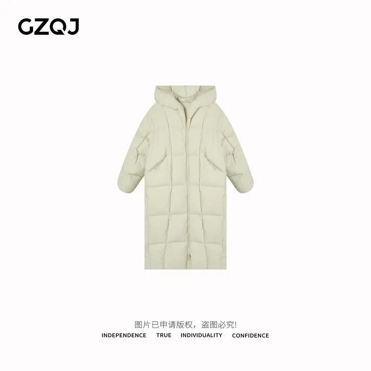 老琴私服【冬季探索者】秋冬时尚连帽长款保暖羽绒服外套上衣85675