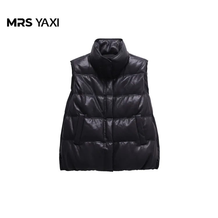 MrsyaxiPU皮轻暖外穿马甲羽绒服YX5071506