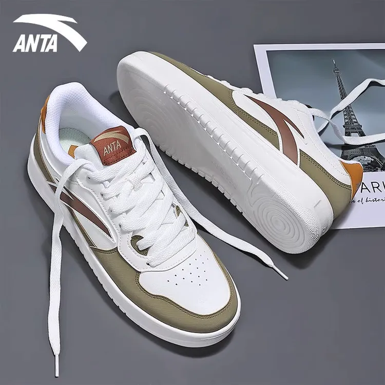 安踏轻松板鞋男鞋小白鞋秋季新款正品学生鞋子厚底增高百搭运动鞋