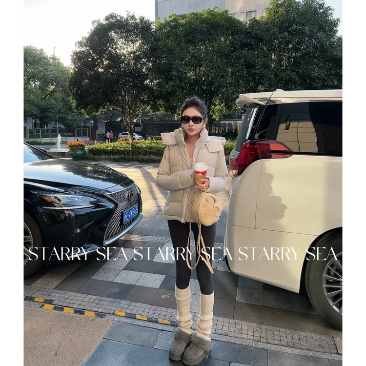 PP 【零下羽绒】 Lu系新国标90白鸭绒三防连帽羽绒服女#PP0344SY