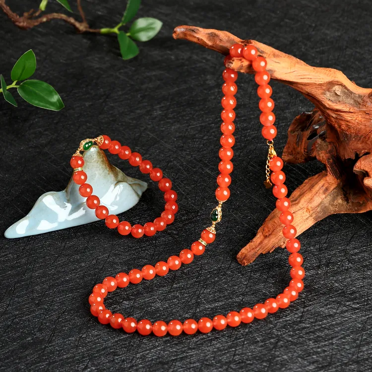 【矿姐珠宝】A922001950999Y保山杨柳DIY套装多样性发一南红