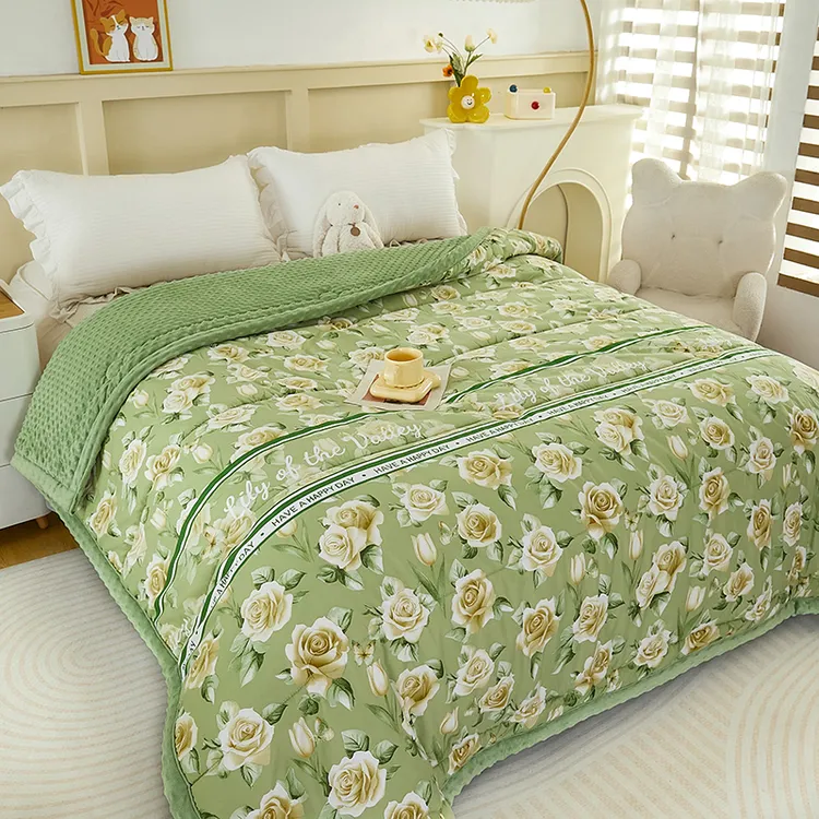 绒豆豆春秋被大豆纤维柔软舒适蓄热保暖