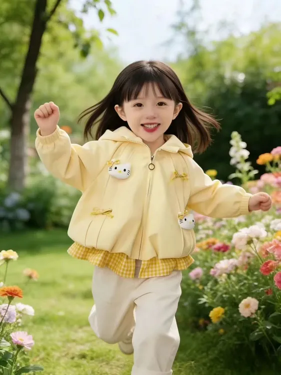 新款秋冬时尚百搭洋气甜美女童外套女2025新款爆款洋气