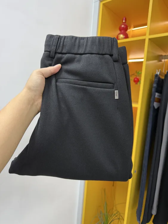 K823男士多功能腰加绒直筒运动裤散口弹力宽松保暖舒适休闲长裤