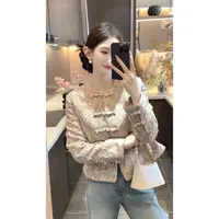 【周粥】【如意】2025秋冬新款中式刺绣盘扣圆领收腰外套预JJQ5WT6102