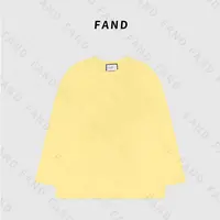 FAND品牌【饭饭福利】2024新品秋冬情侣纯色圆领长袖T恤打底衫