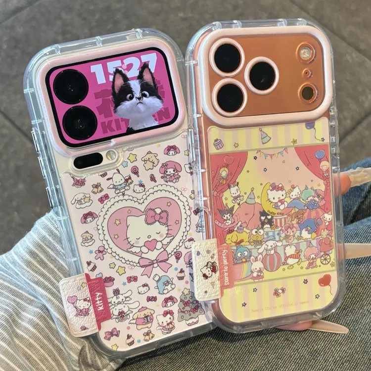 爱心kitty乐园标签适用苹果17promax手机壳华为p70vivooppo小米15