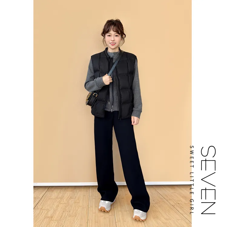 ⑦七七146小个子秋冬款保暖休闲裤女士爆款2025新款显瘦卫裤小美说