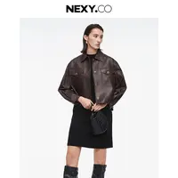 【晨粉专享价】NEXY.CO/奈蔻皮外套XP00221U8