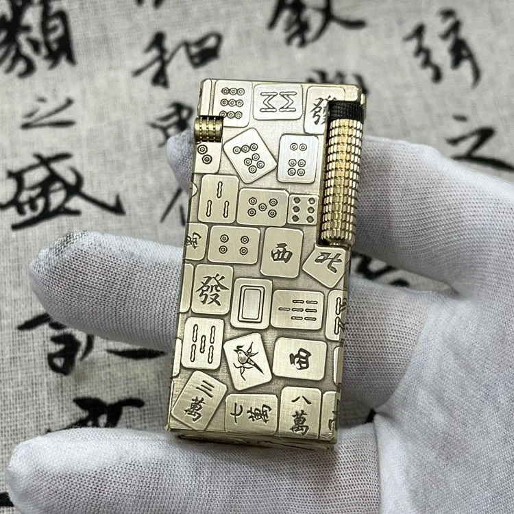 复古黄铜煤油打火机双油仓创意个性国潮高颜值老式怀旧经典收藏潮