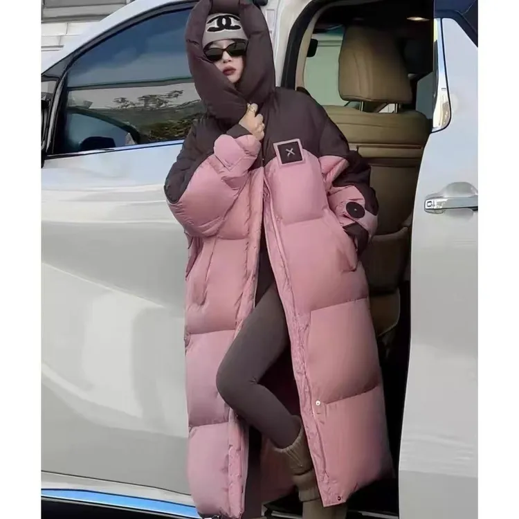 《甜美"大被子"》加厚版·拼色外套