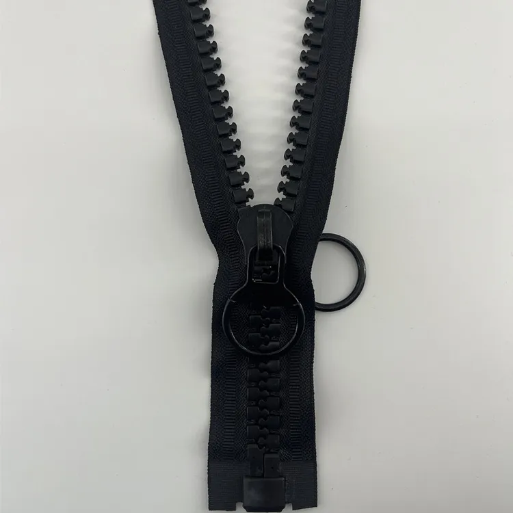 20号树脂拉链单双头开尾高档羽绒服三轮车棚工程帐篷棚房双面拉锁