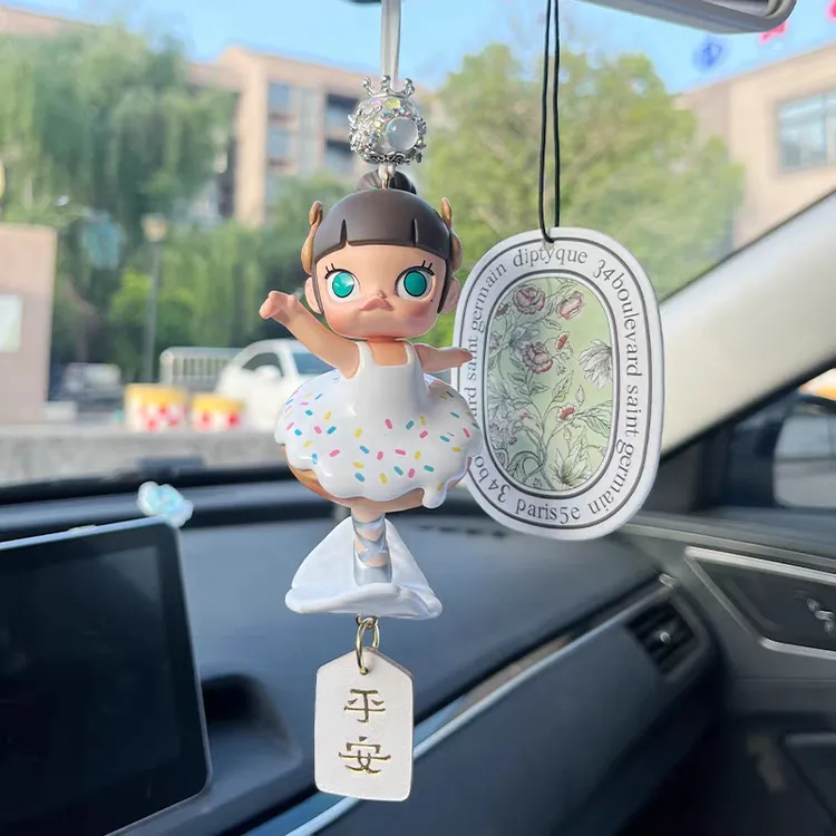 面包脑袋甜甜芭蕾风格车挂汽车内饰挂件包挂女友闺蜜生日节日礼物