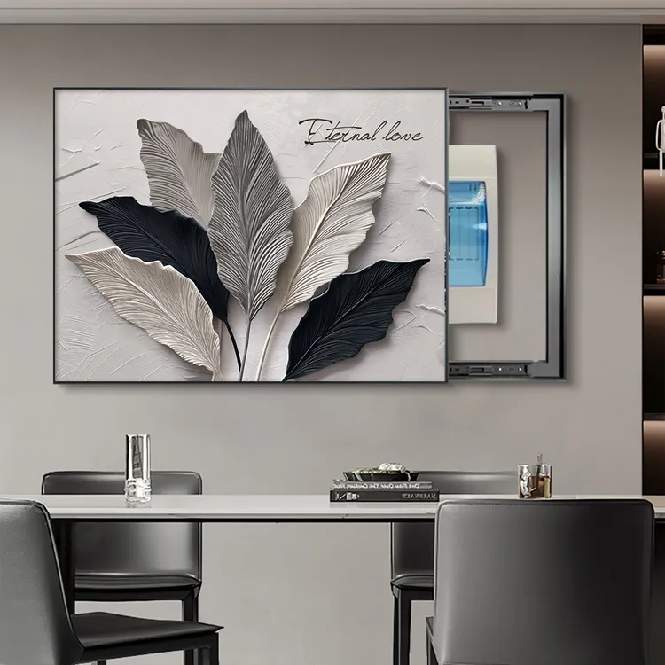 轻奢电表箱装饰画免打孔家大业大墙壁挂画2025新款轻奢高级感遮挡