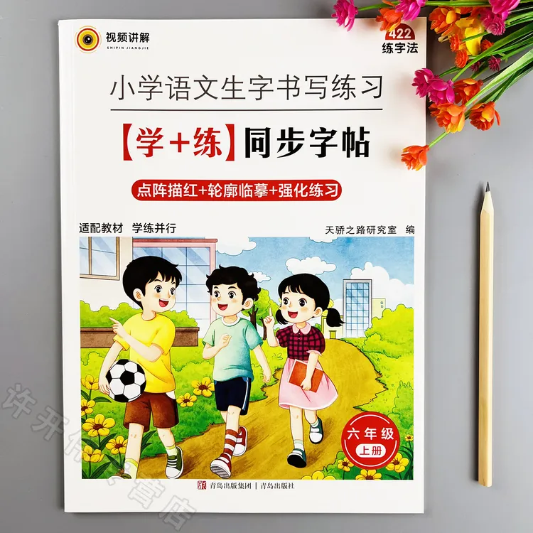 六年级上册同步练字帖语文生字书写练习学练同步字帖写字课课练