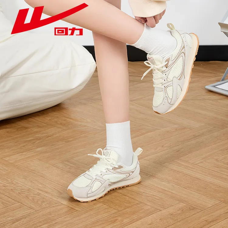 回力女鞋秋季网面透气轻便柔软学生休闲鞋时尚百搭舒适运动鞋