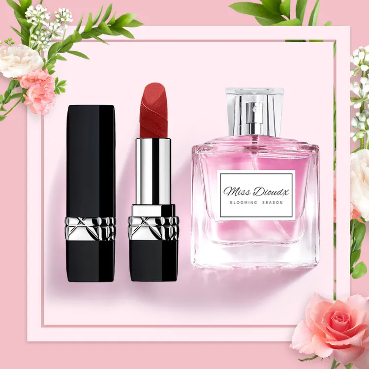 烈艳蓝金香水口红999丝绒760官方生日情人节礼物送女友